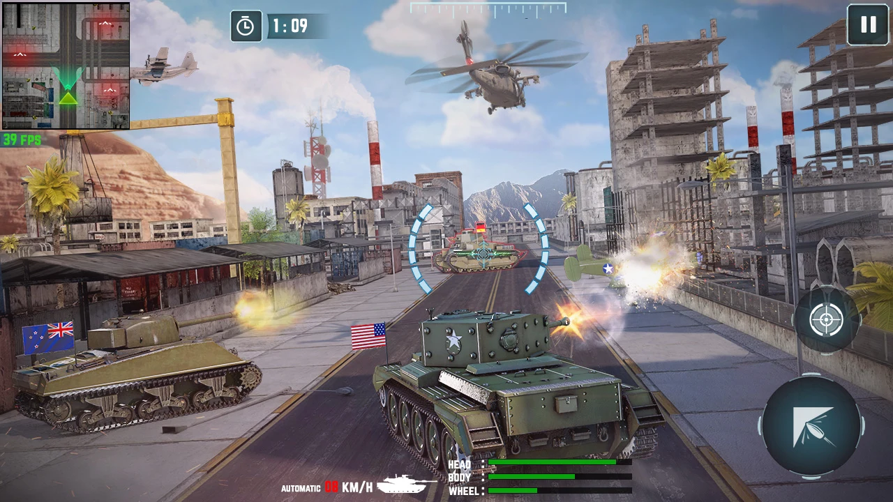 Real Tank Battle: War Games 3D screenshot